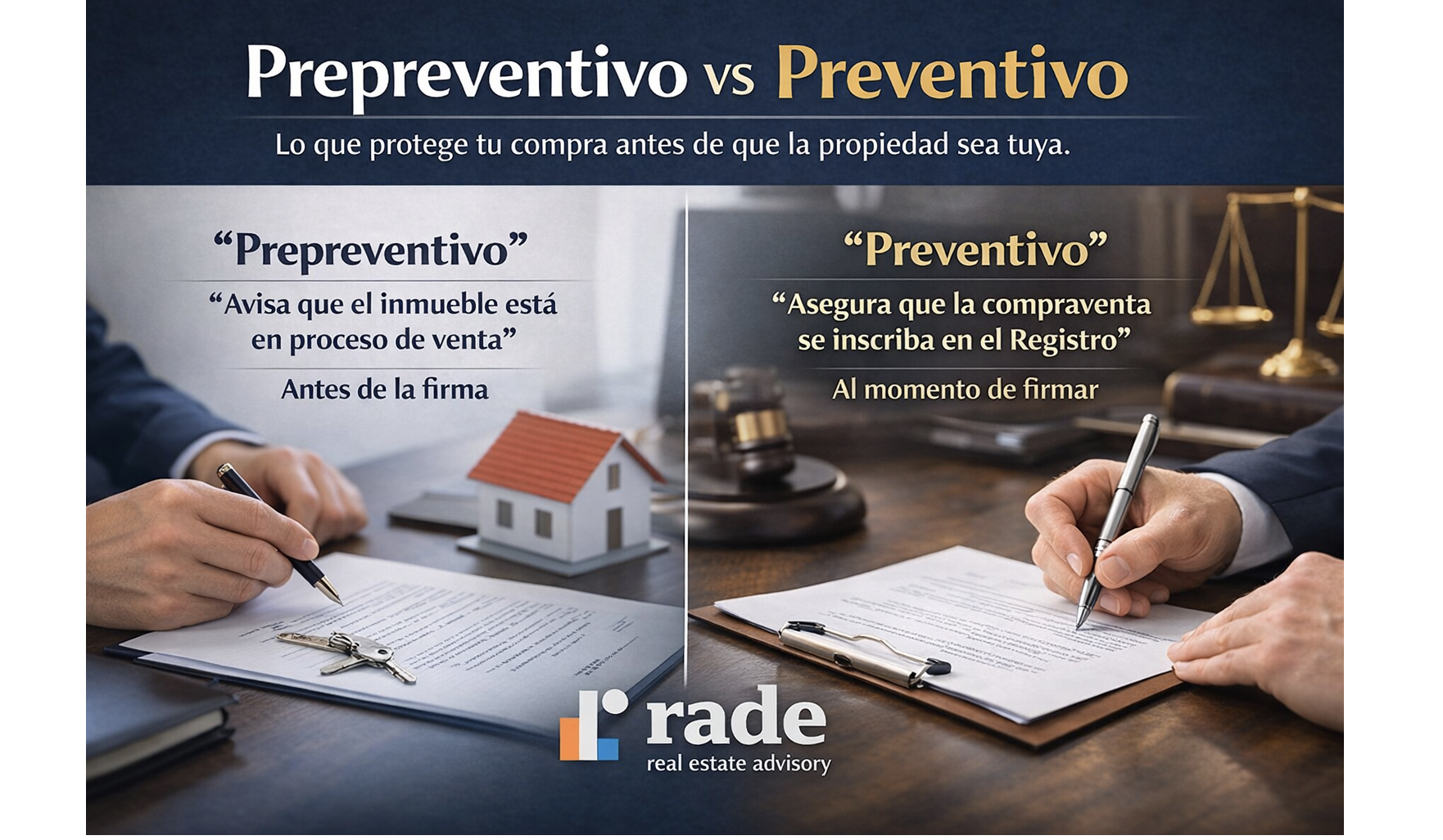 Pre Preventivo y Preventivo en una compra inmobiliaria
